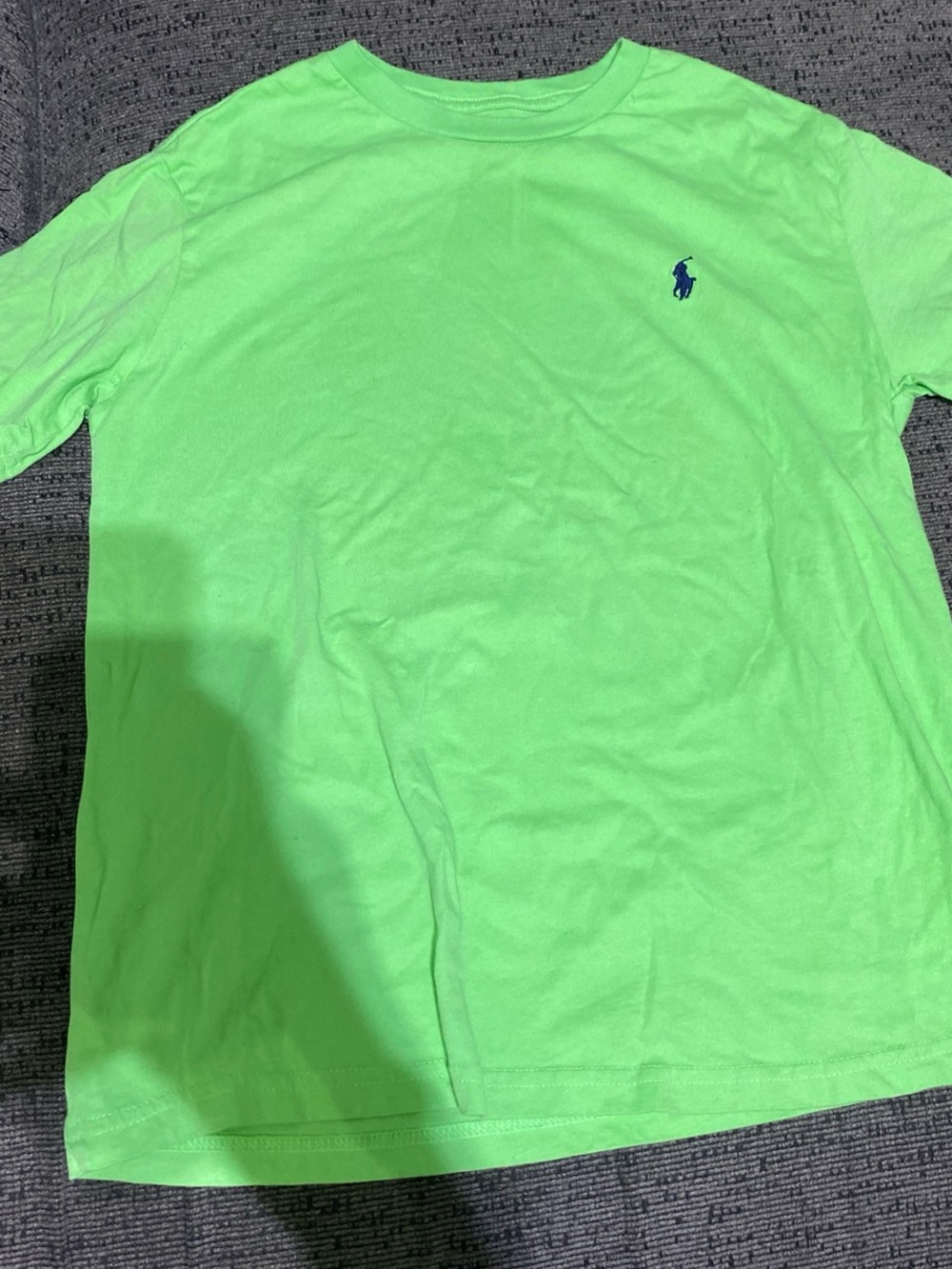 Polo by Ralph Lauren Neon Green Short Sleeve Tee with Navy Pony